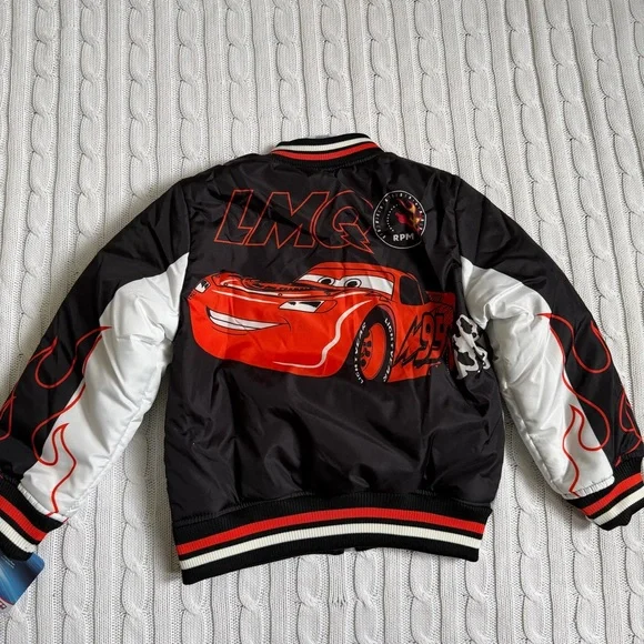 Disney Pixar Cars Lightning McQueen Racing Coat 4T NEW Jacket Winter LMQ RPM - Picture 7 of 10